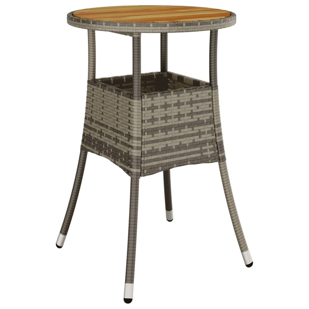 5-delige Bistroset met kussens poly rattan