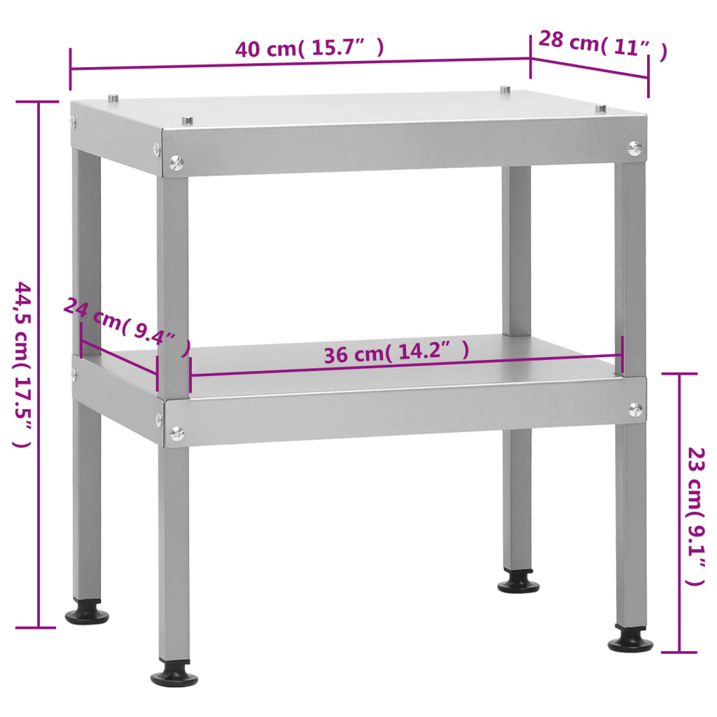 BBQ-rookoven met tafel gegalvaniseerd staal