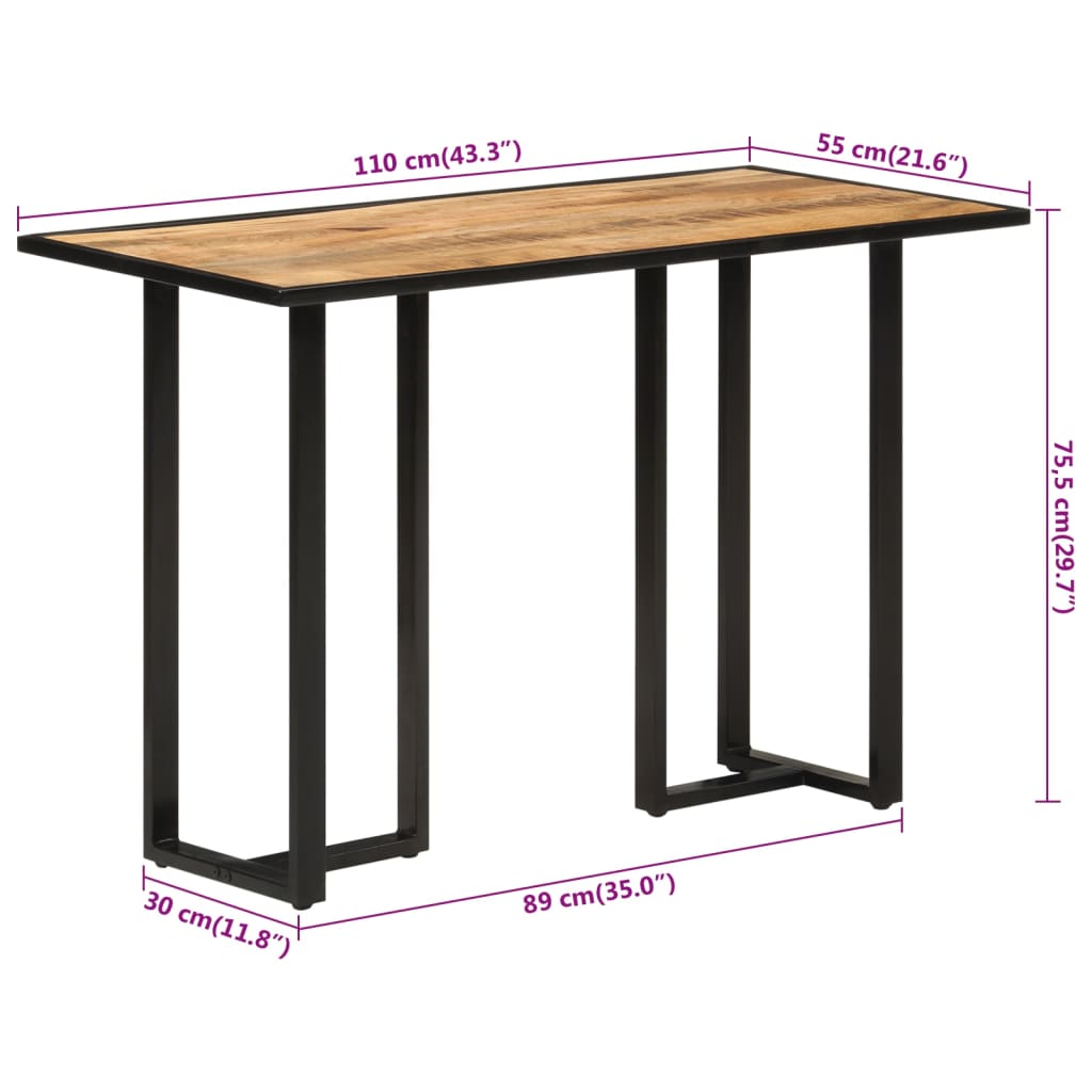 Eettafel 160 cm massief gerecycled hout