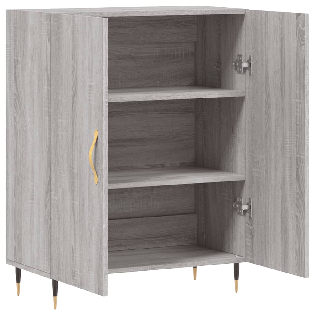 Dressoir 69,5x34x90 cm bewerkt hout eikenkleurig