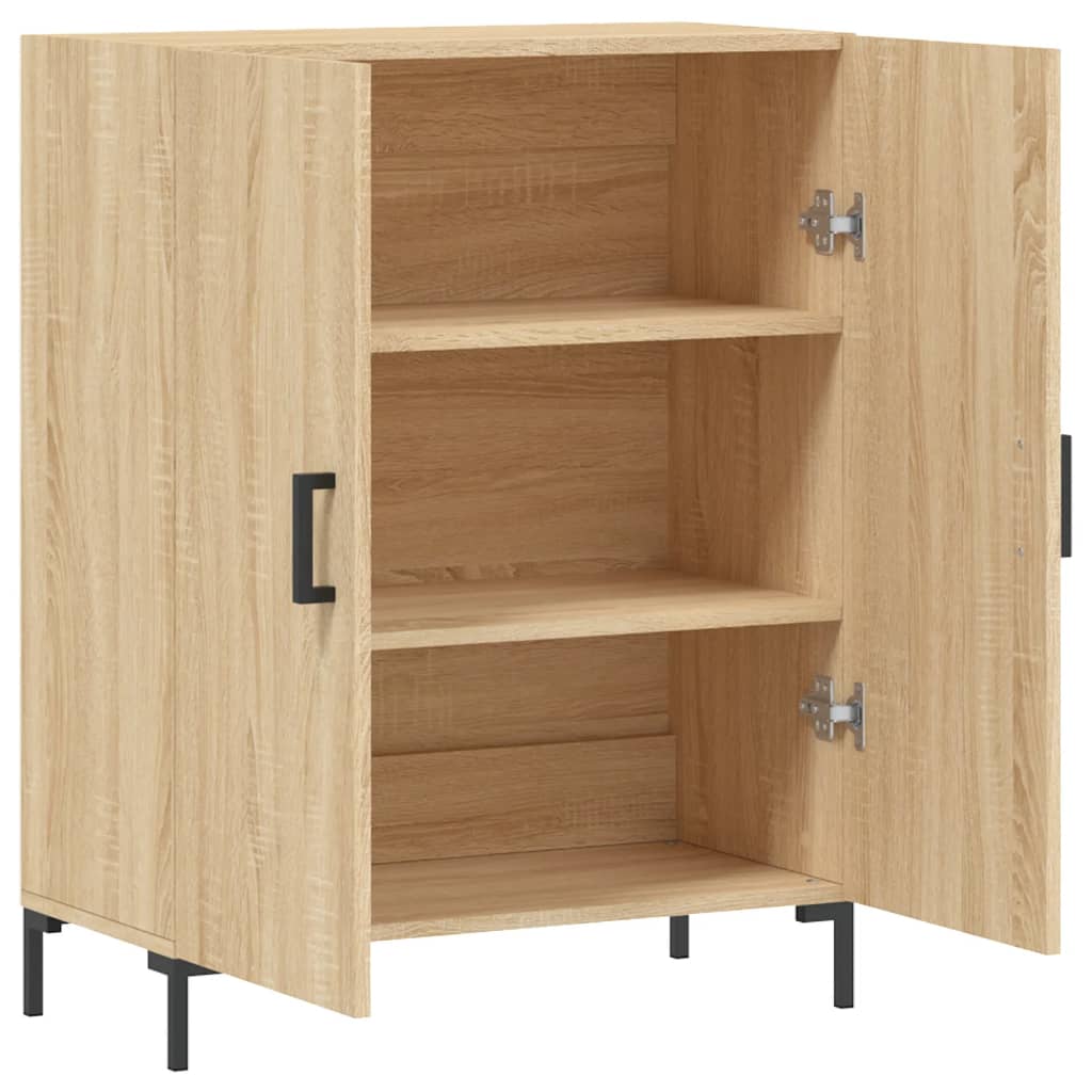 Dressoir 69,5x34x90 cm bewerkt hout eikenkleurig