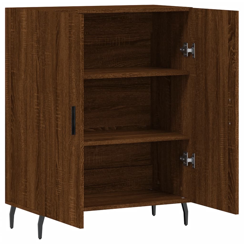 Dressoir 69,5x34x90 cm bewerkt hout eikenkleurig