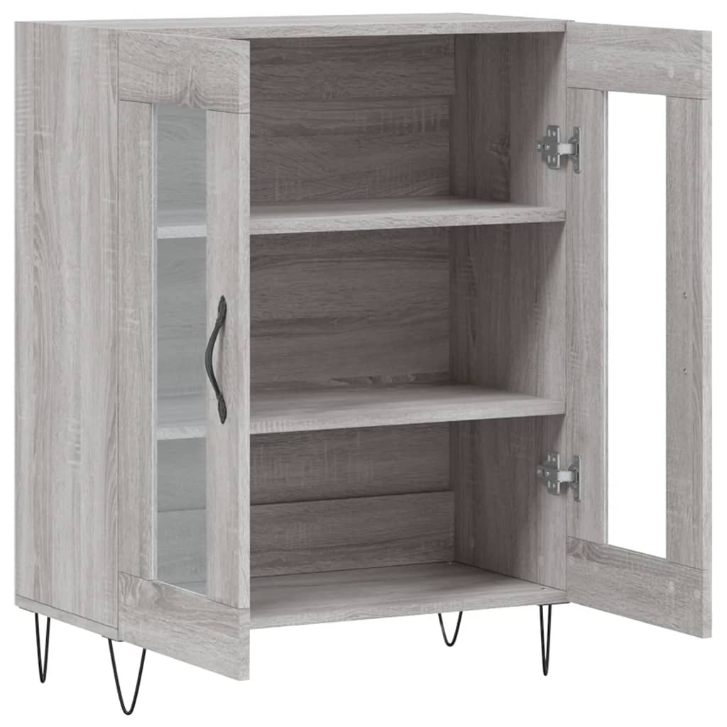 Dressoir 69,5x34x90 cm bewerkt hout bruin eikenkleur