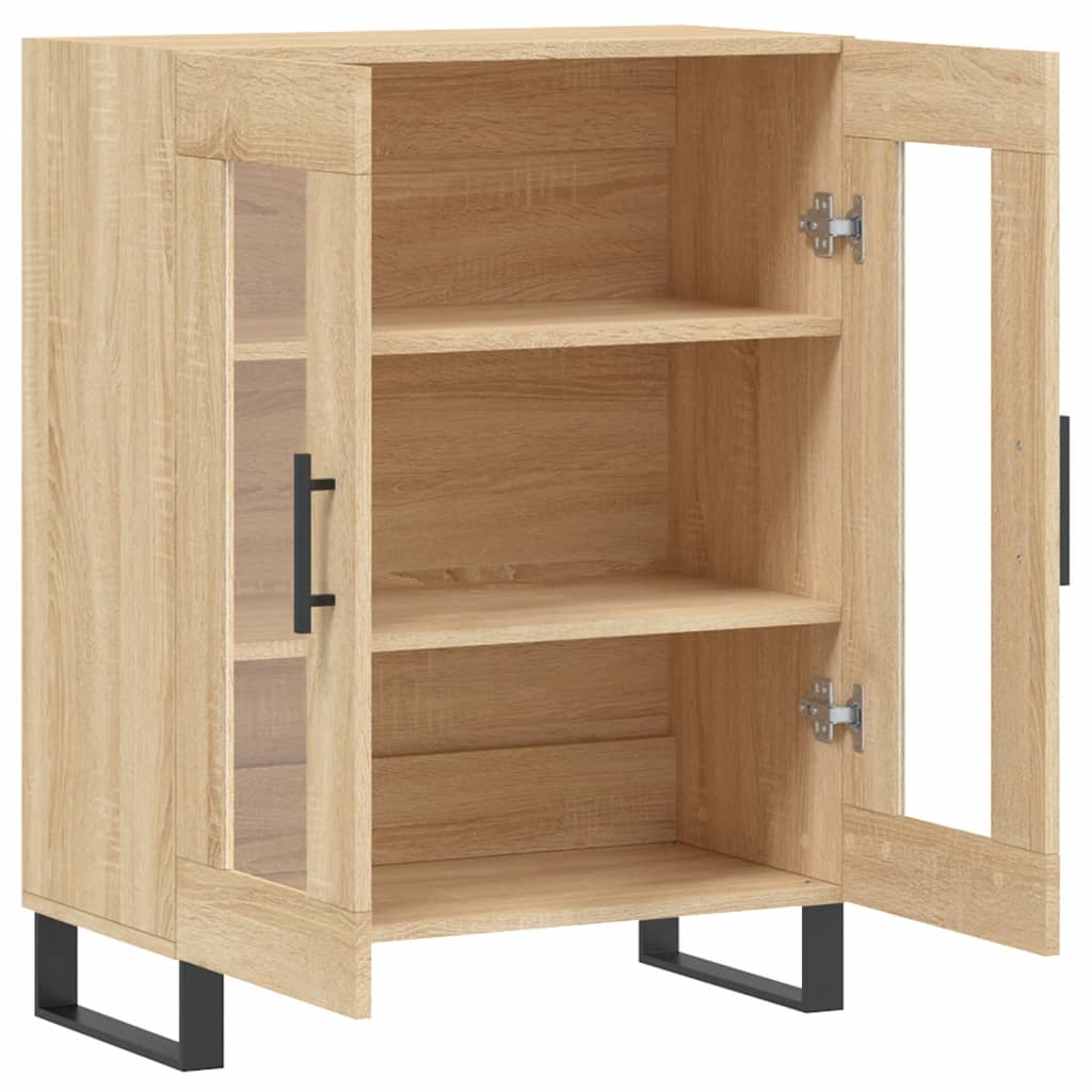 Dressoir 69,5x34x90 cm bewerkt hout eikenkleurig