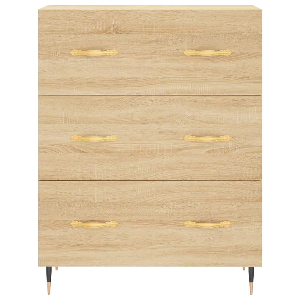 Dressoir 69,5x34x90 cm bewerkt hout