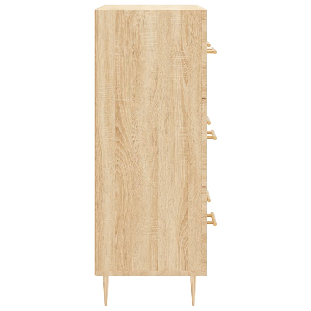 Dressoir 69,5x34x90 cm bewerkt hout eikenkleurig