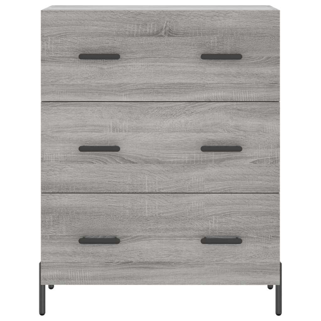 Dressoir 69,5x34x90 cm bewerkt hout bruin eikenkleur