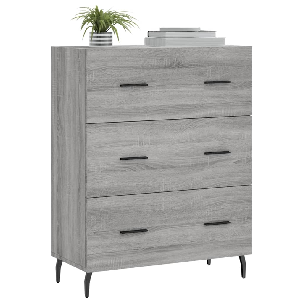 Dressoir 69,5x34x90 cm bewerkt hout