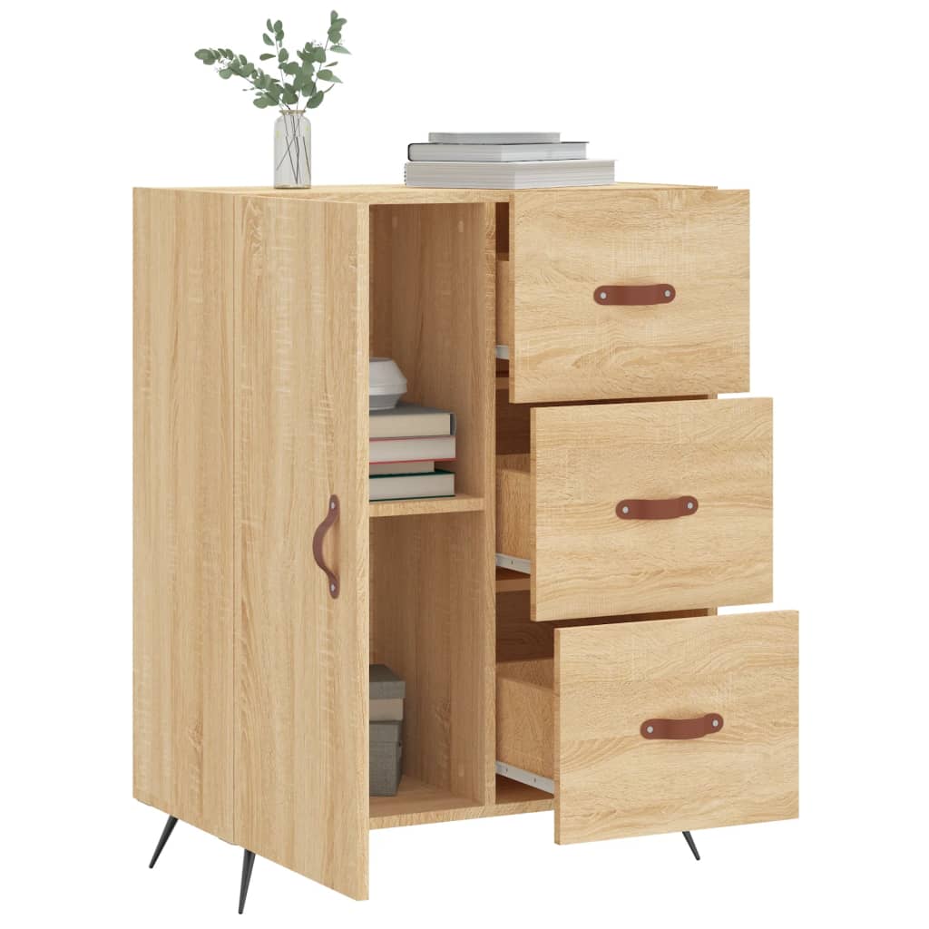 Dressoir 69,5x34x90 cm bewerkt hout