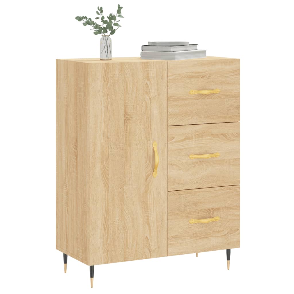 Dressoir 69,5x34x90 cm bewerkt hout