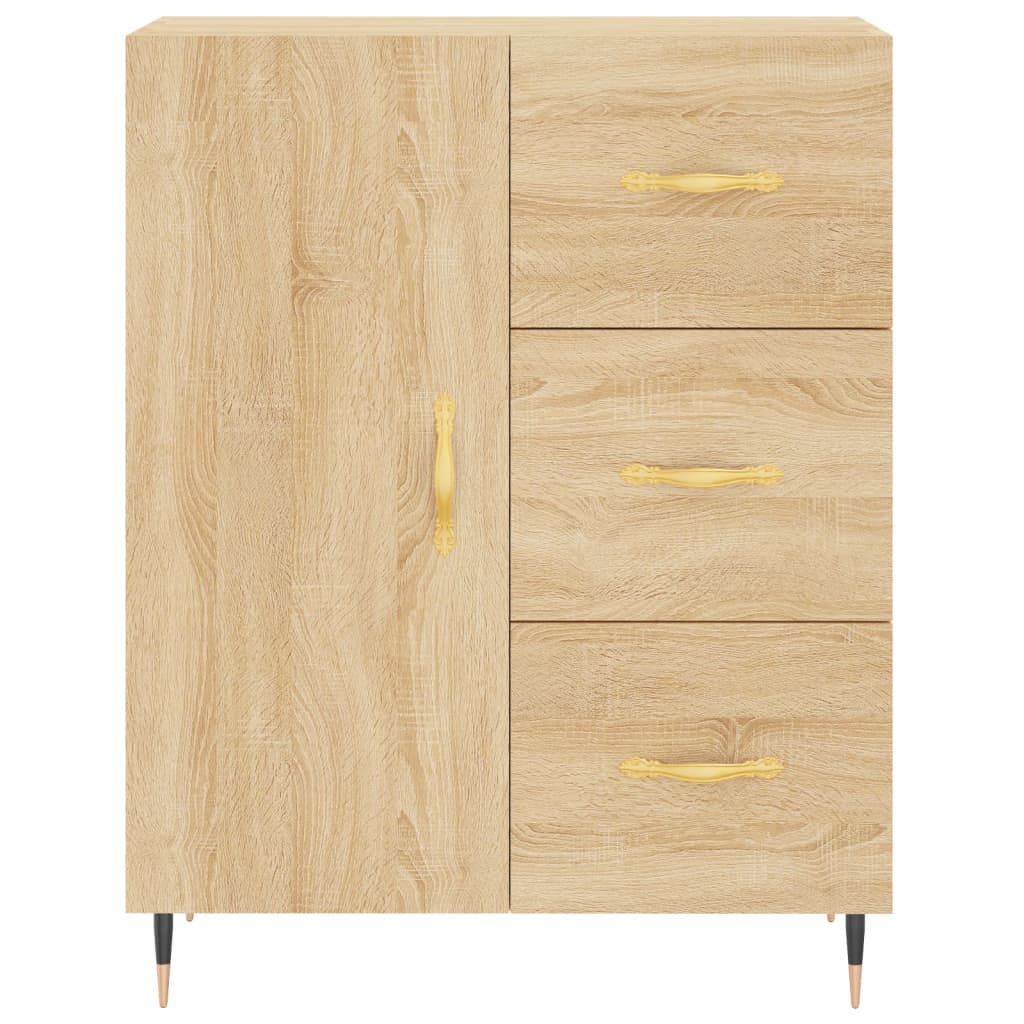 Dressoir 69,5x34x90 cm bewerkt hout