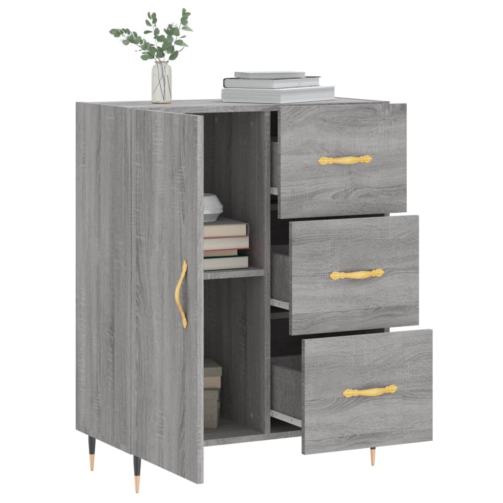 Dressoir 69,5x34x90 cm bewerkt hout