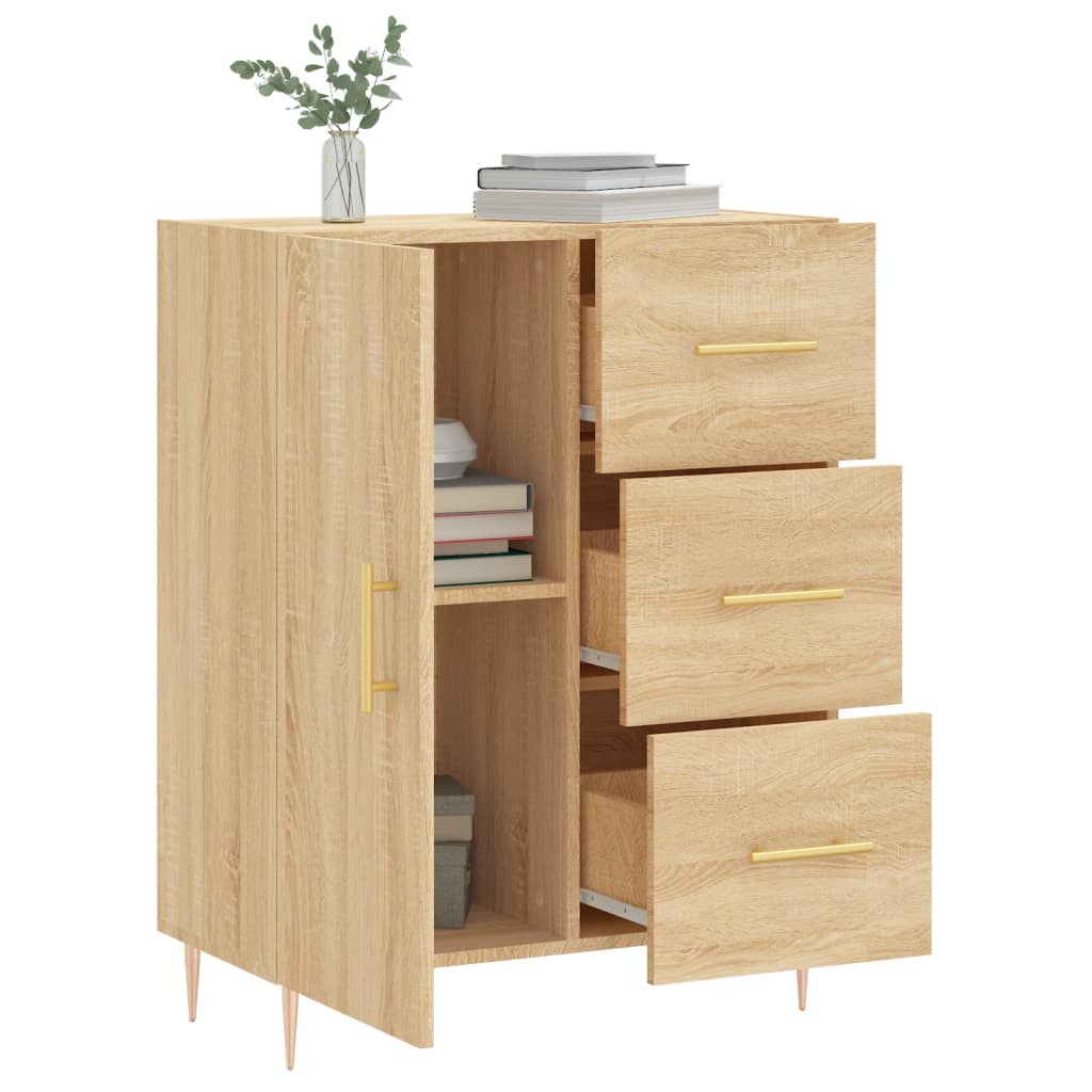 Dressoir 69,5x34x90 cm bewerkt hout