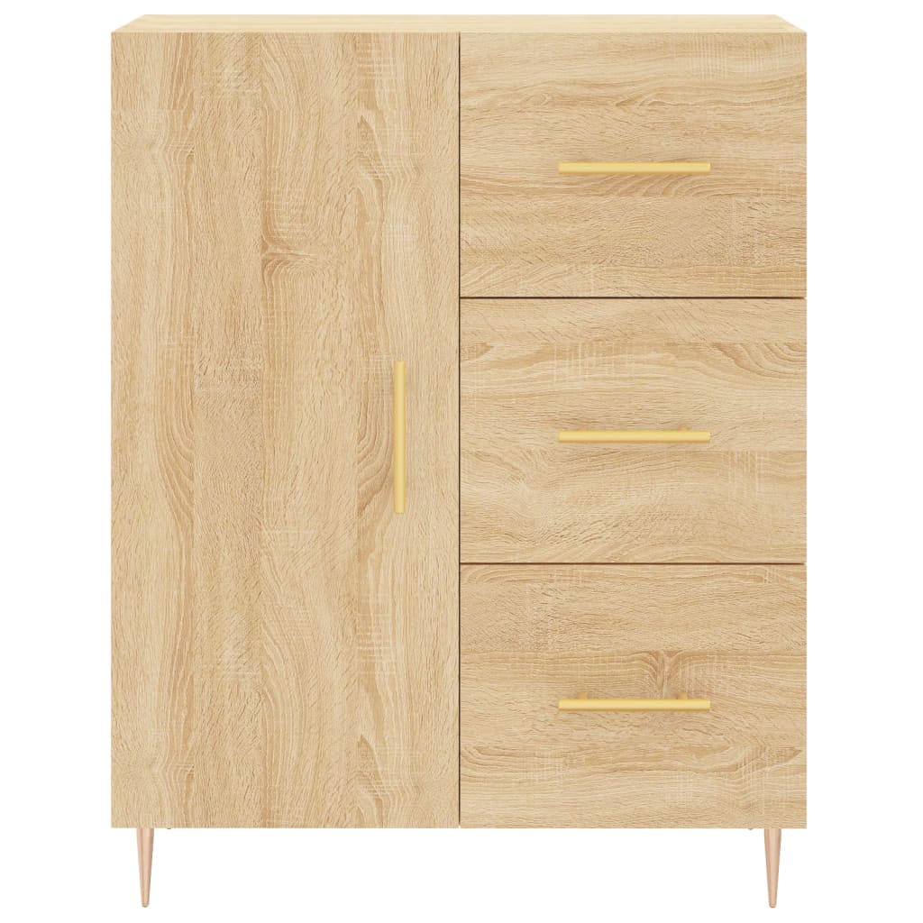 Dressoir 69,5x34x90 cm bewerkt hout