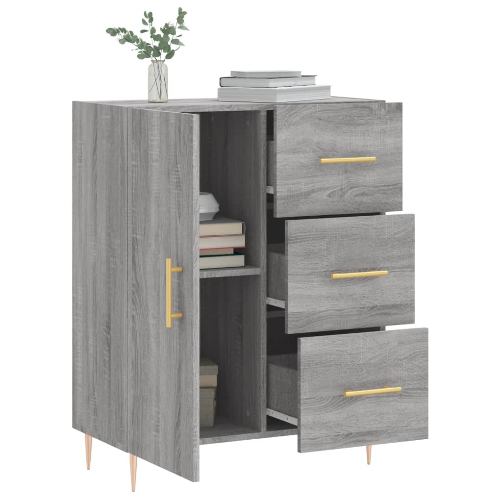 Dressoir 69,5x34x90 cm bewerkt hout