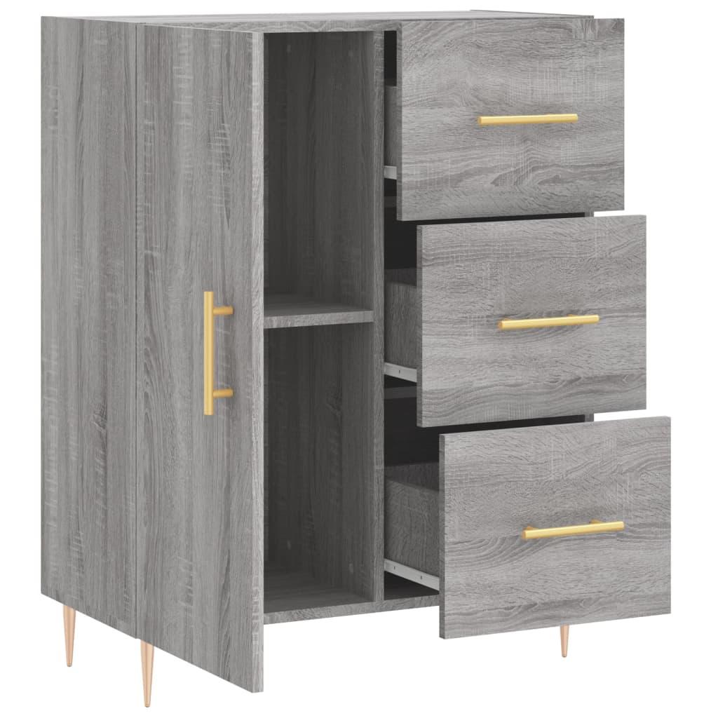 Dressoir 69,5x34x90 cm bewerkt hout