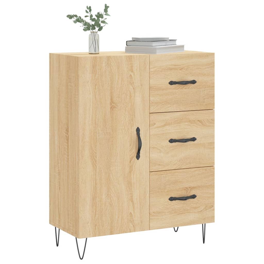 Dressoir 69,5x34x90 cm bewerkt hout