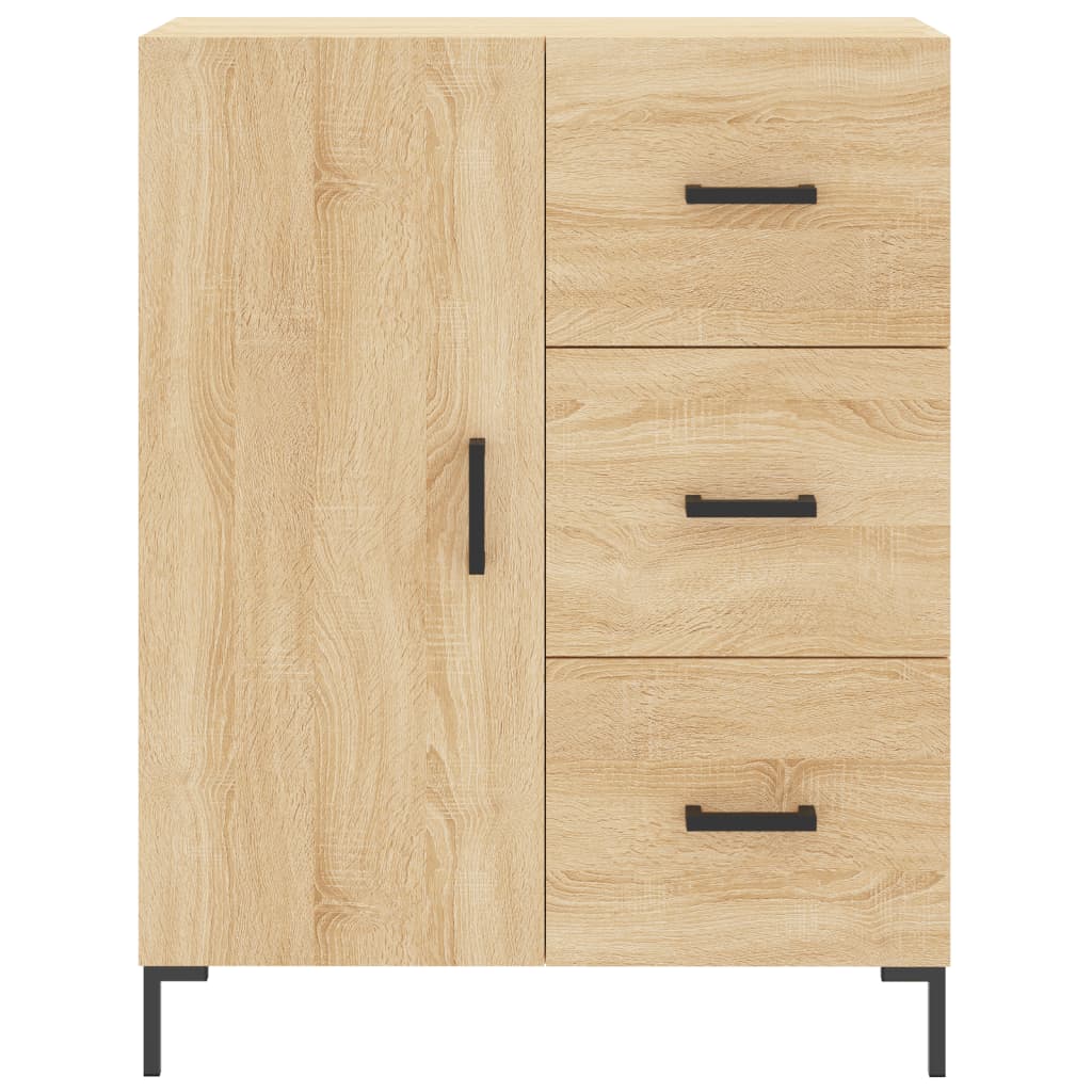 Dressoir 69,5x34x90 cm bewerkt hout eikenkleurig