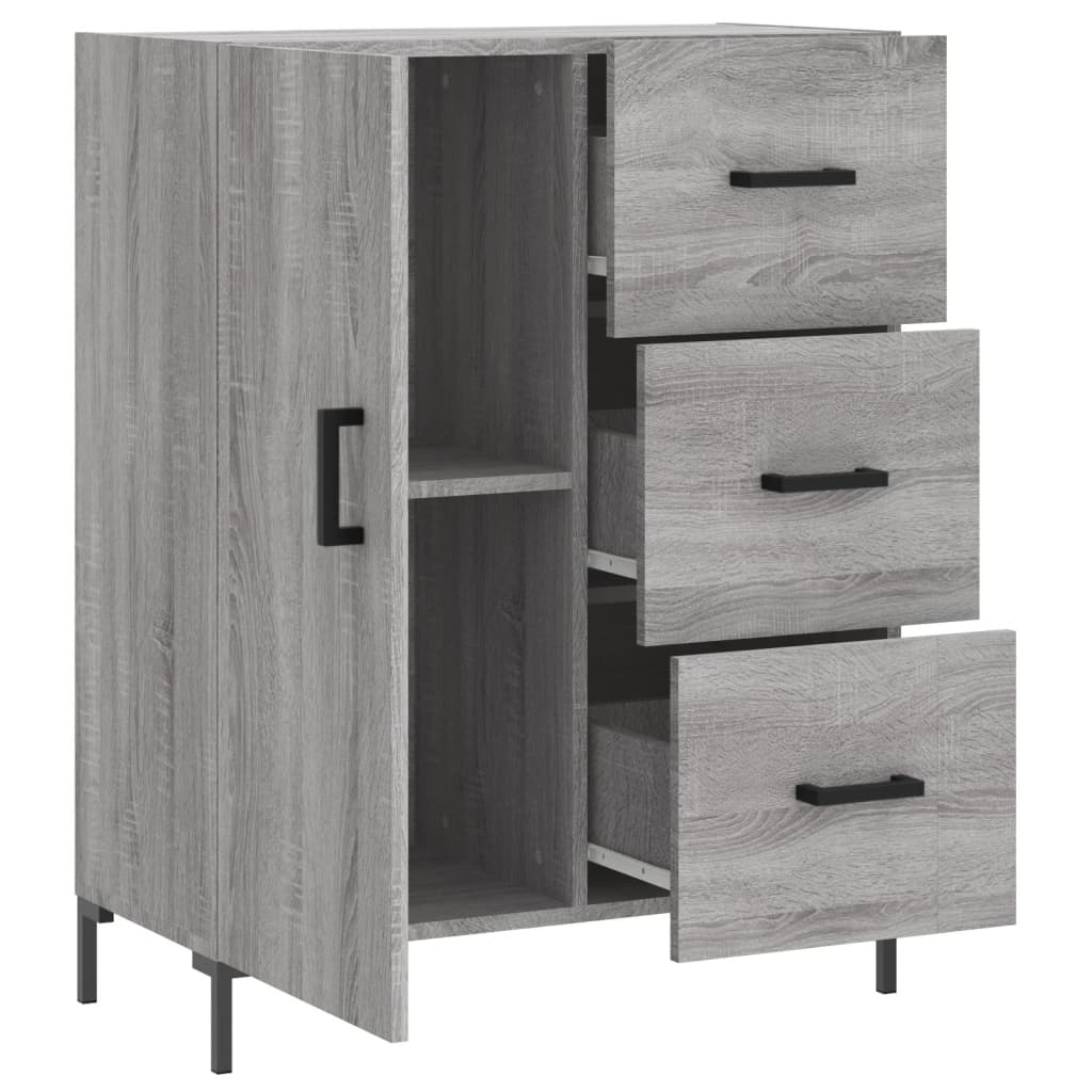 Dressoir 69,5x34x90 cm bewerkt hout eikenkleurig