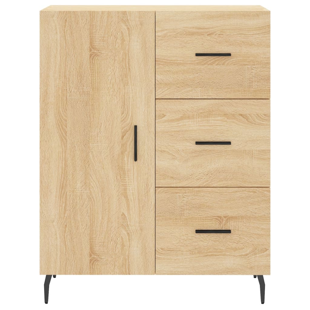 Dressoir 69,5x34x90 cm bewerkt hout eikenkleurig