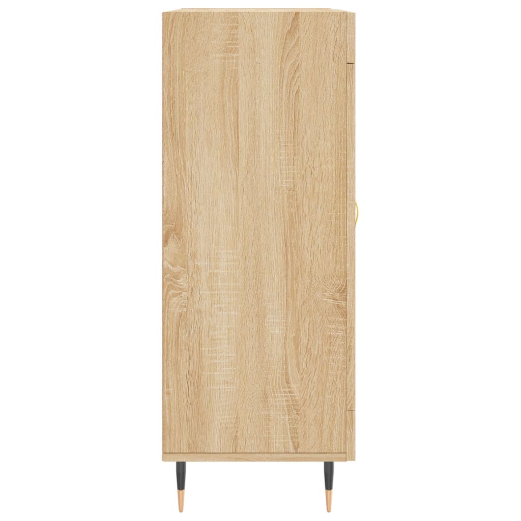 Dressoir 69,5x34x90 cm bewerkt hout eikenkleurig