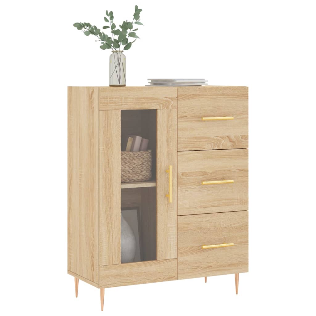 Dressoir 69,5x34x90 cm bewerkt hout