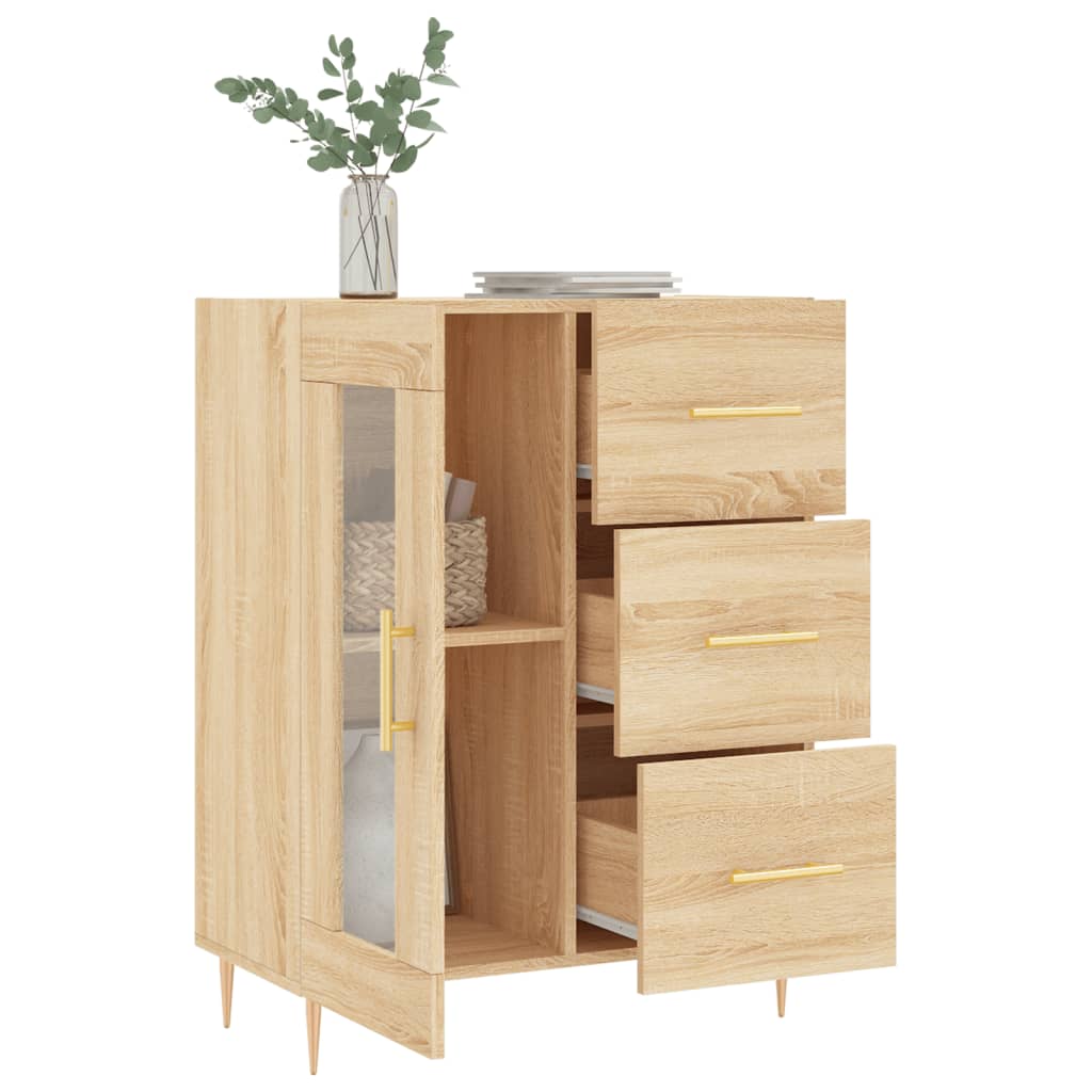 Dressoir 69,5x34x90 cm bewerkt hout