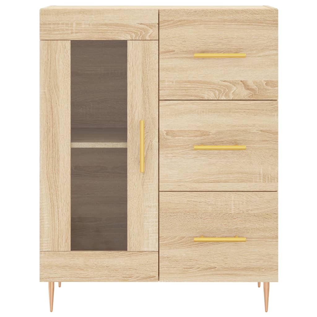 Dressoir 69,5x34x90 cm bewerkt hout