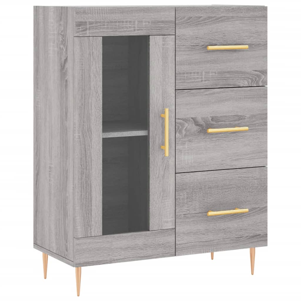 Dressoir 69,5x34x90 cm bewerkt hout