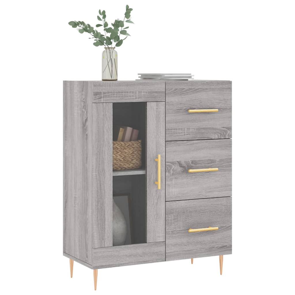 Dressoir 69,5x34x90 cm bewerkt hout