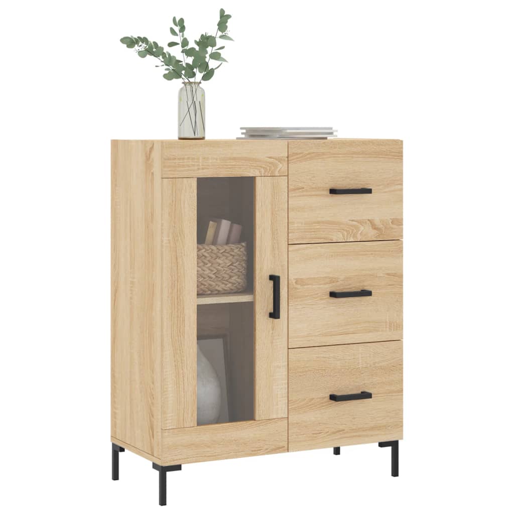 Dressoir 69,5x34x90 cm bewerkt hout