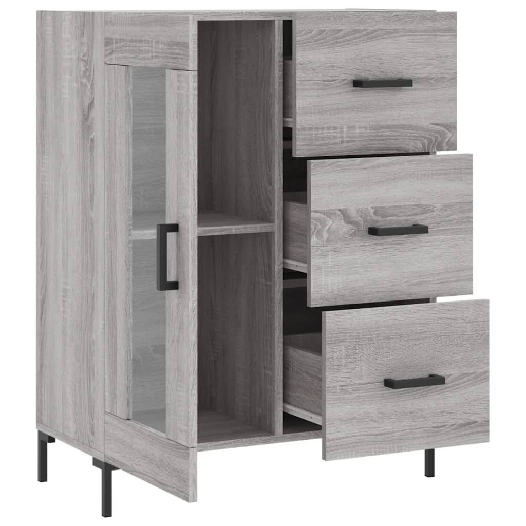 Dressoir 69,5x34x90 cm bewerkt hout