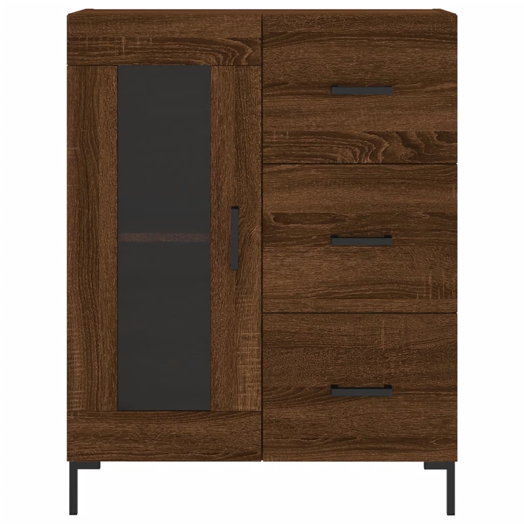 Dressoir 69,5x34x90 cm bewerkt hout