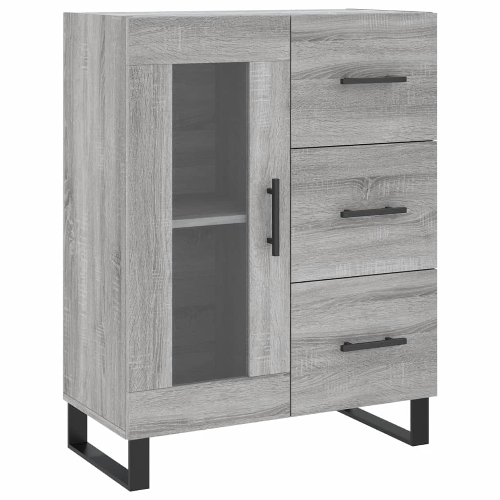 Dressoir 69,5x34x90 cm bewerkt hout eikenkleurig