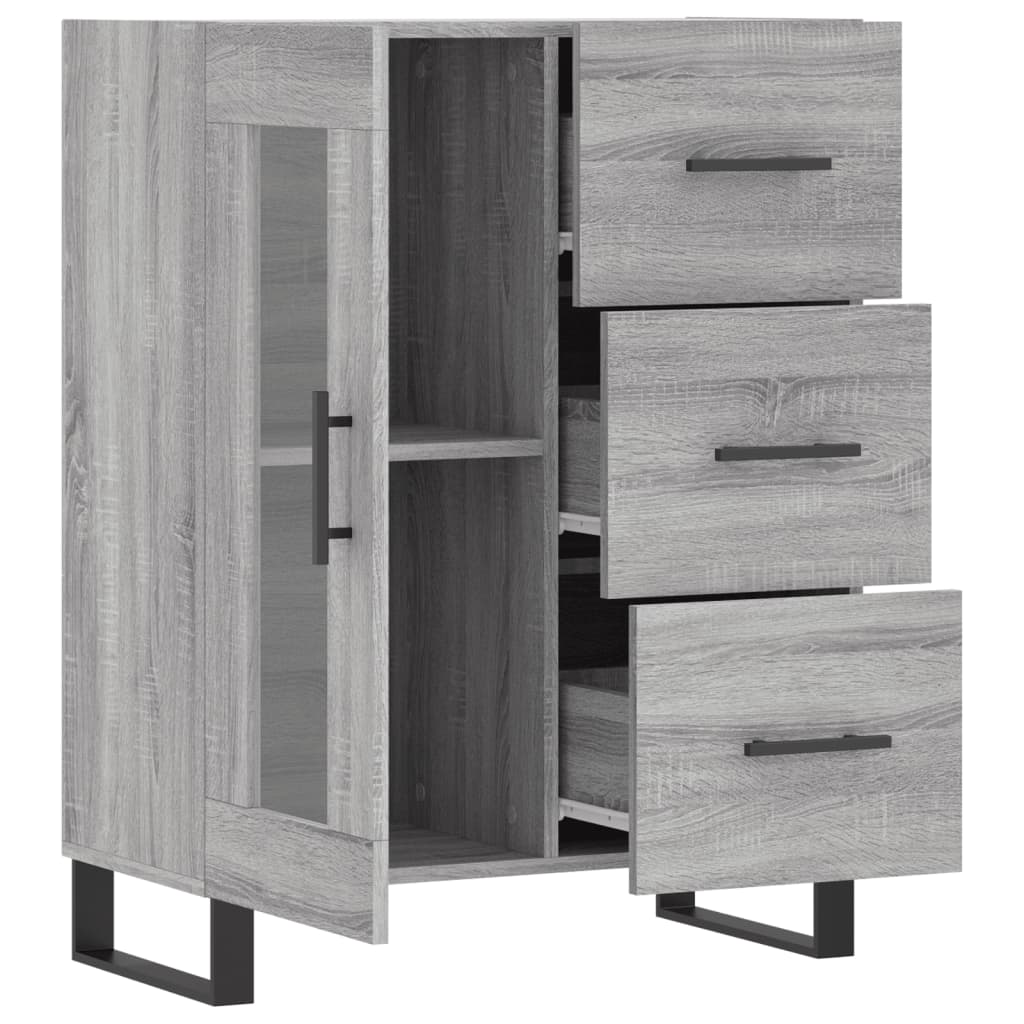 Dressoir 69,5x34x90 cm bewerkt hout eikenkleurig