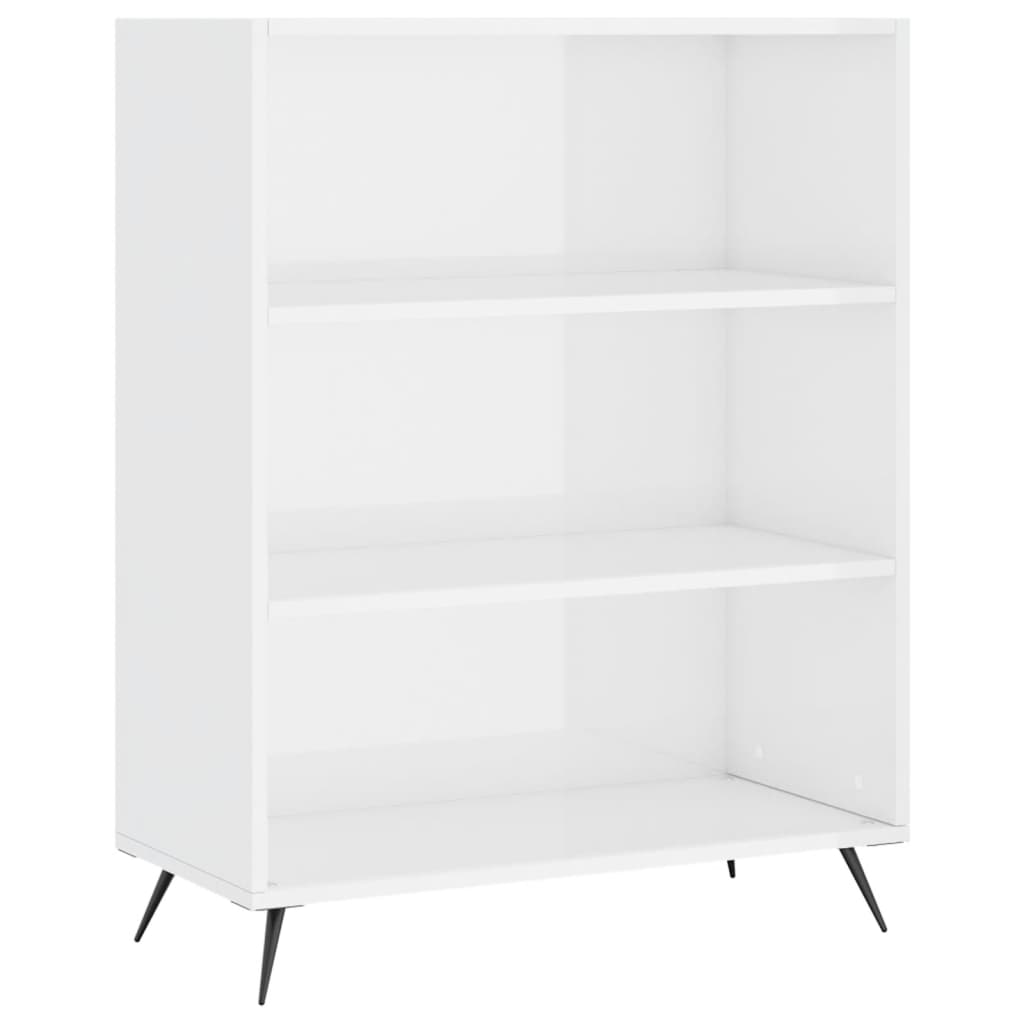 Boekenkast 69,5x32,5x90 cm bewerkt hout eikenkleurig