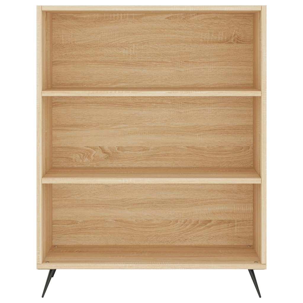 Boekenkast 69,5x32,5x90 cm bewerkt hout eikenkleurig