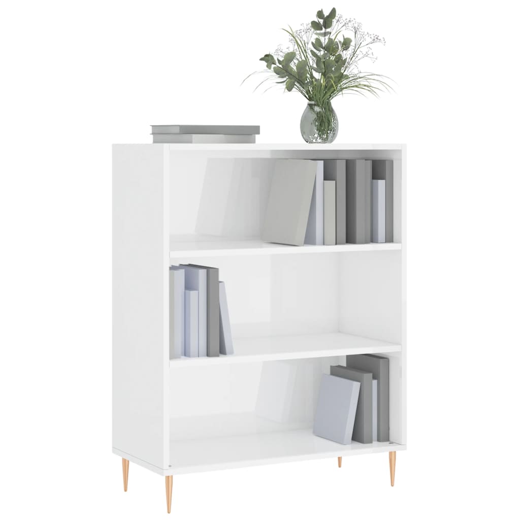 Boekenkast 69,5x32,5x90 cm bewerkt hout