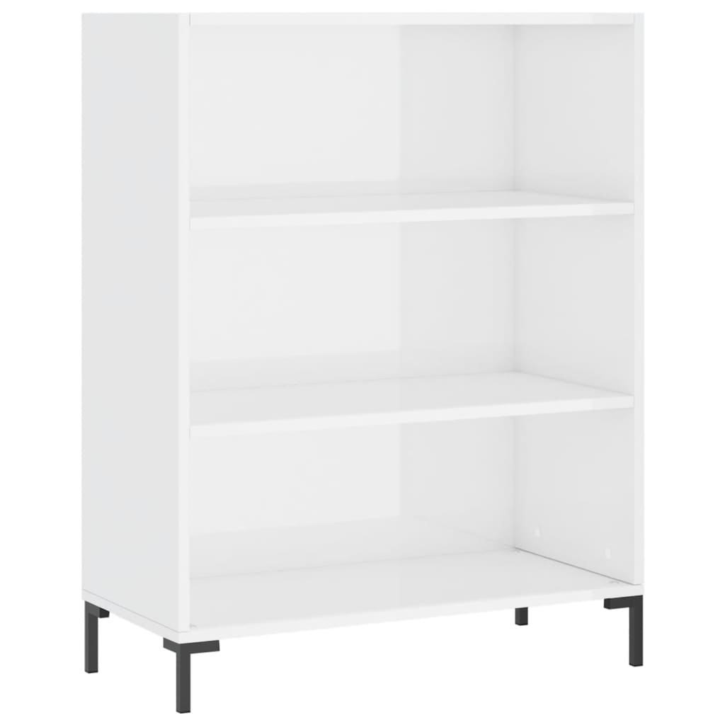 Boekenkast 69,5x32,5x90 cm bewerkt hout eikenkleurig