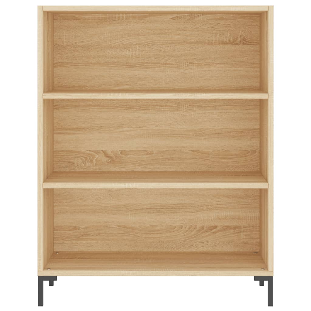 Boekenkast 69,5x32,5x90 cm bewerkt hout eikenkleurig