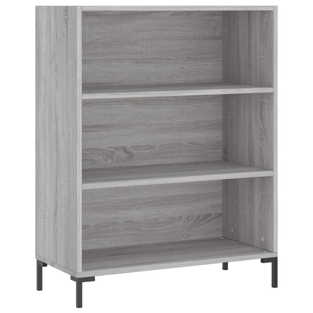 Boekenkast 69,5x32,5x90 cm bewerkt hout eikenkleurig