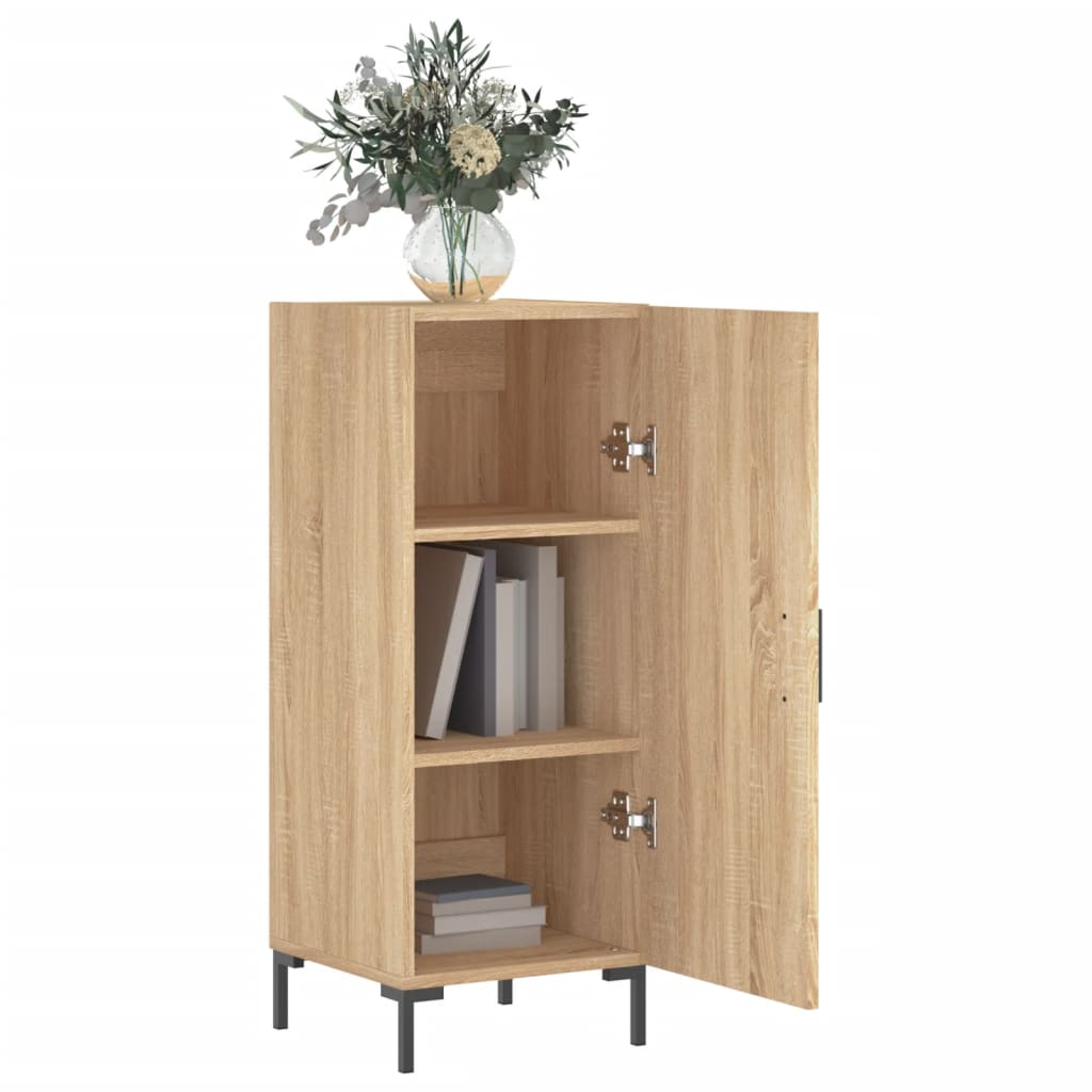 Dressoir 34,5x34x90 cm bewerkt hout eikenkleurig