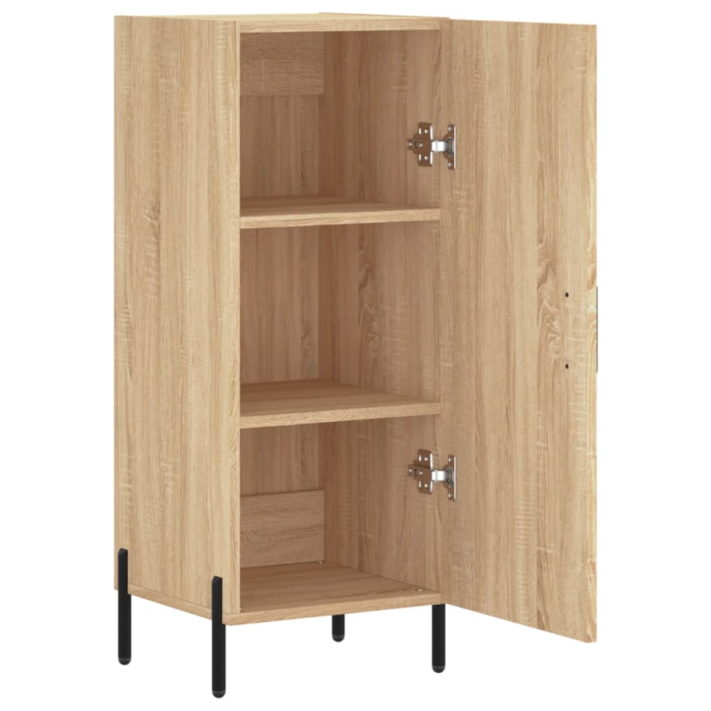 Dressoir 34,5x34x90 cm bewerkt hout eikenkleurig