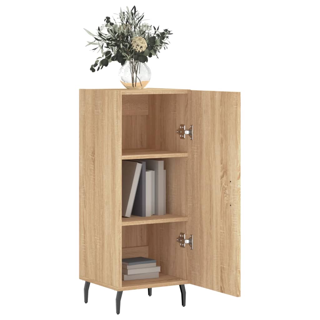 Dressoir 34,5x34x90 cm bewerkt hout eikenkleurig