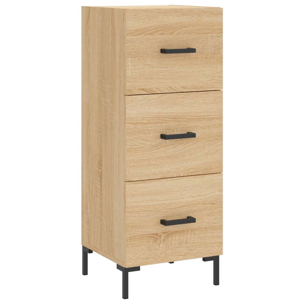 Dressoir 34,5x34x90 cm bewerkt hout eikenkleurig