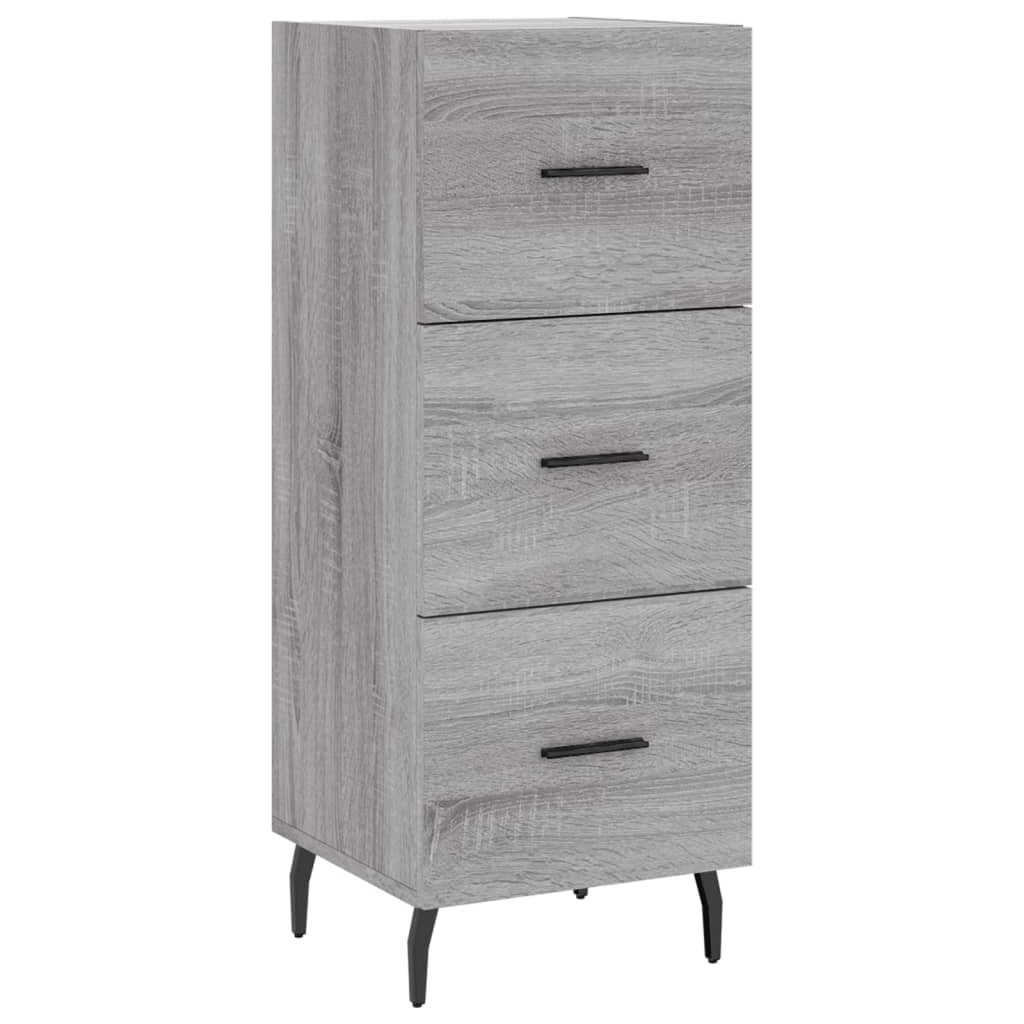 Dressoir 34,5x34x90 cm bewerkt hout eikenkleurig