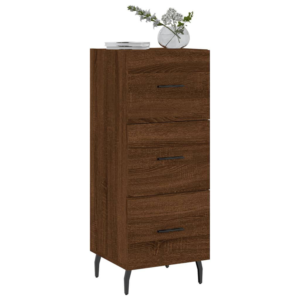 Dressoir 34,5x34x90 cm bewerkt hout eikenkleurig