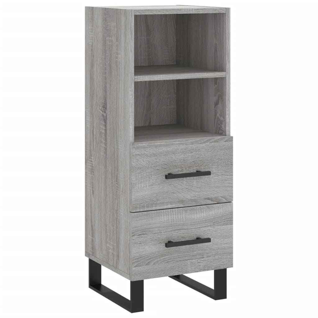 Dressoir 34,5x34x90 cm bewerkt hout bruin eikenkleur