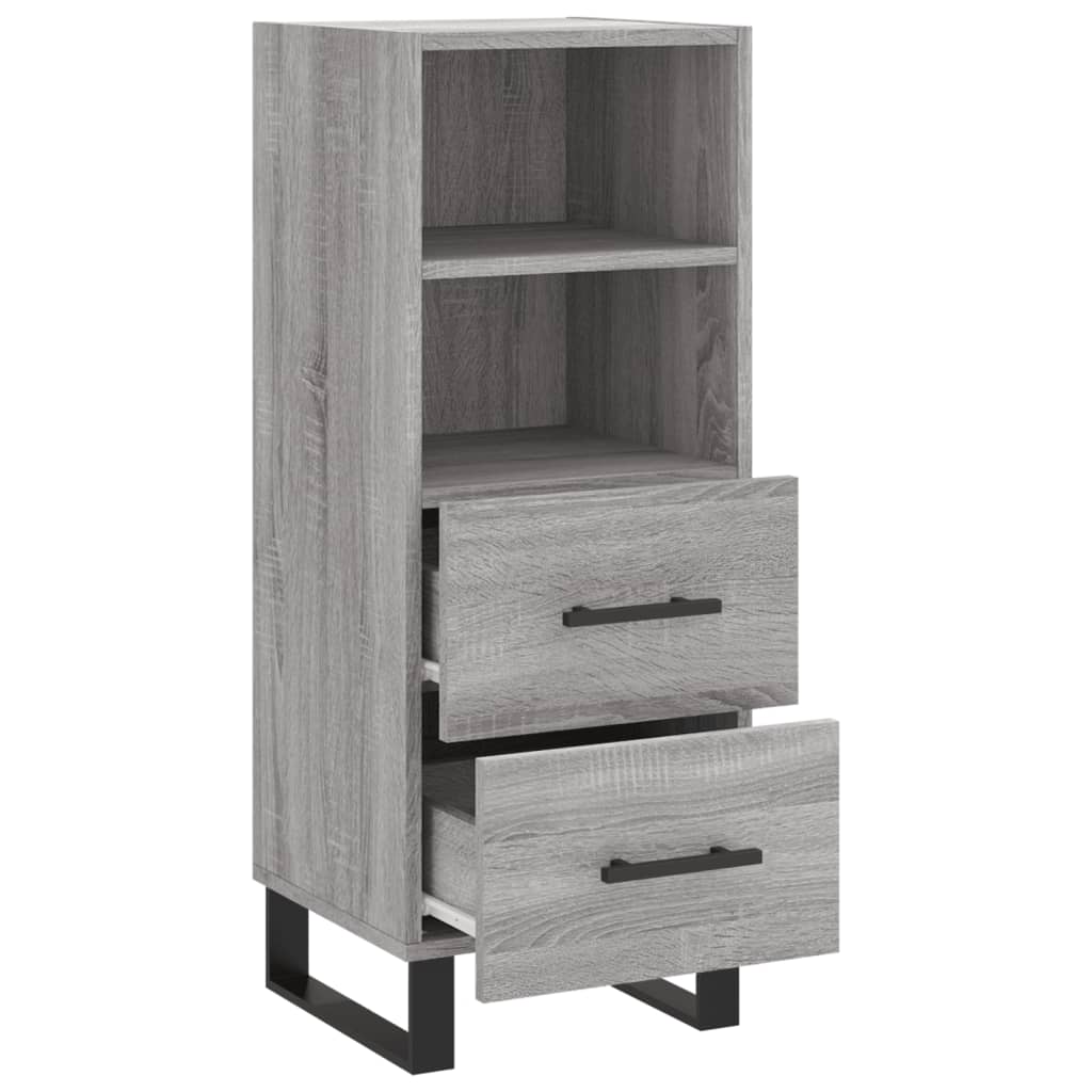 Dressoir 34,5x34x90 cm bewerkt hout bruin eikenkleur