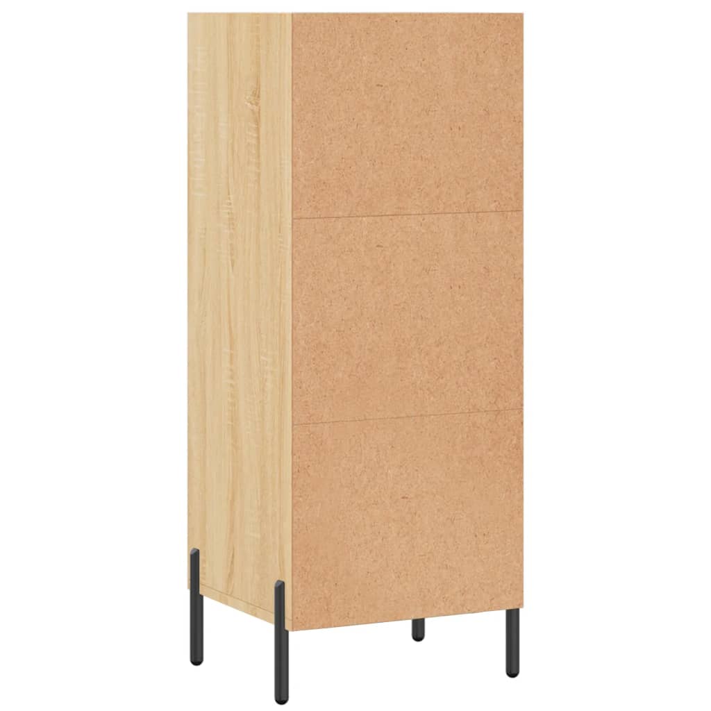 Dressoir 34,5x32,5x90 cm bewerkt hout eikenkleurig